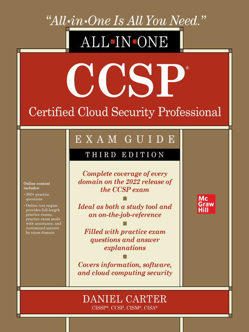 Title details for CCSP Certified Cloud Security Professional All-in-One Exam Guide by Daniel Carter - Available